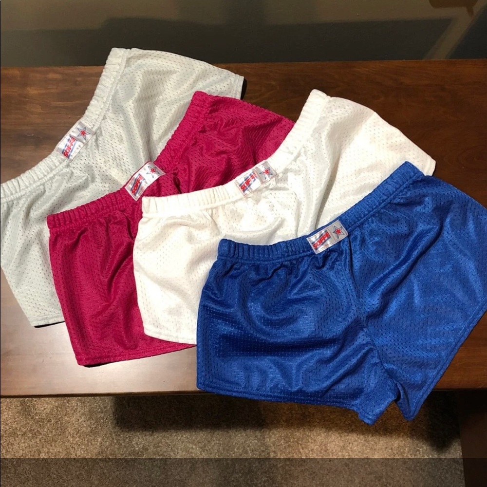 SOFFE cheer/workout shorts. ALL FOUR. NWOT